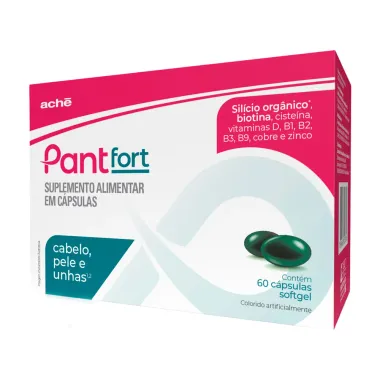 Pant Fort Cabelo Pele e Unhas com 60 C&aacute;psulas Softgel