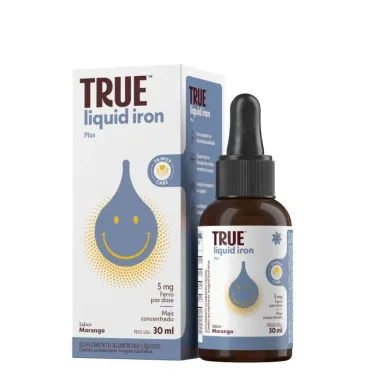 Liquid Iron Plus 5mg For Baby e Kids True Sabor Morango 30ml