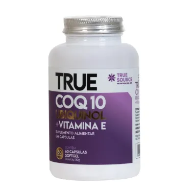 True COQ 10 True Source Ubiquinol + Vitamina E Lipossomal com 60 C&aacute;psulas