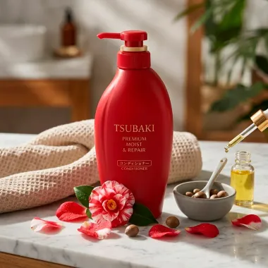 Condicionador Tsubaki Premium Moist e Repair 450ml