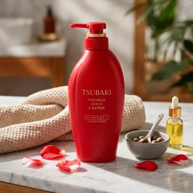 Condicionador Tsubaki Premium Moist e Repair 450ml