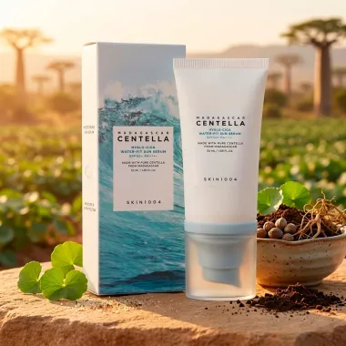 Protetor Solar SKIN1004 Madagascar Centella Hyalu-Cica Water-Fit Sun Serum FPS50 50ml