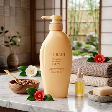 Condicionador Tsubaki Premium Volume e Repair 450ml