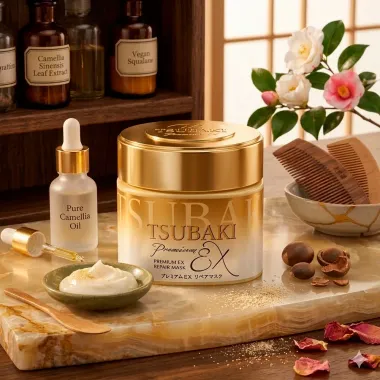 M&aacute;scara Capilar Tsubaki Premium EX Repair Mask 180g