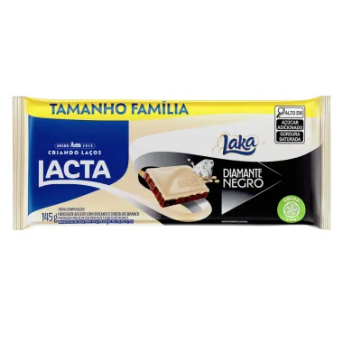Chocolate Lacta Laka e Diamante Negro Tamanho Fam&iacute;lia 145g