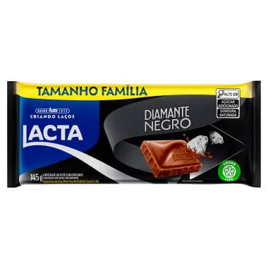 Chocolate Lacta Diamante Negro Tamanho Fam&iacute;lia 145g
