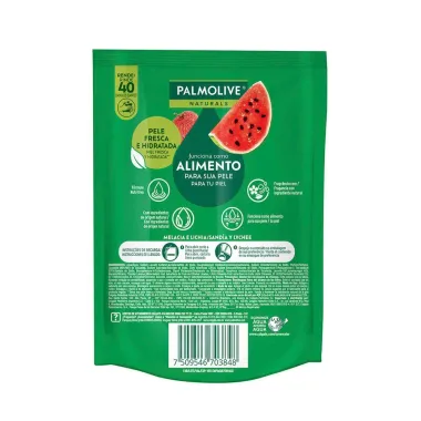 Sabonete L&iacute;quido Palmolive Naturals Mel&acirc;ncia para o Corpo Refil Pre&ccedil;o Especial 200ml