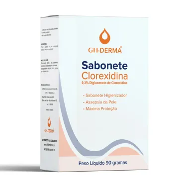 Sabonete em Barra GH Derma Clorexidina 0,3% 90g