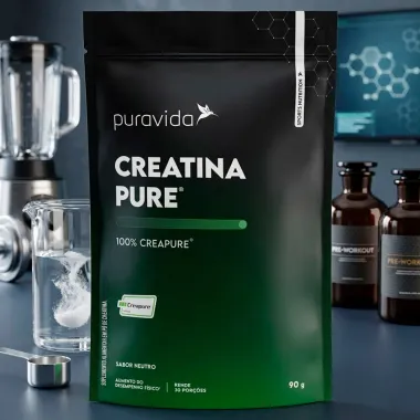 Creatina Pure Puravida 100% Creapure Sabor Neutro 90g