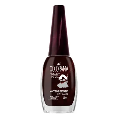 Esmalte Colorama O Diabo Veste Prada Cor Noite de Estreia Cintilante 8ml