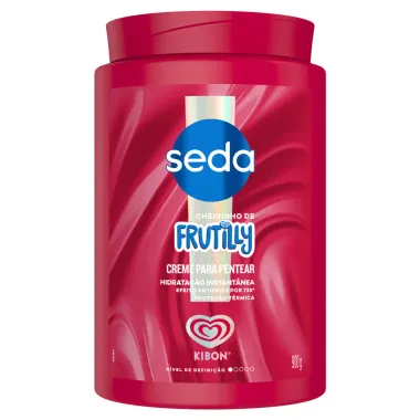 Creme de Pentear Seda Cheirinho de Frutilly Kibon Hidrata&ccedil;&atilde;o Instant&acirc;nea 900g