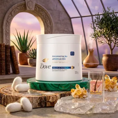 Mascara de Tratamento Dove Reconstru&ccedil;&atilde;o e Amino&aacute;cido Expert em Danos 320g
