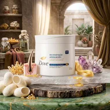 Mascara de Tratamento Dove Reconstru&ccedil;&atilde;o e Amino&aacute;cido Expert em Danos 320g