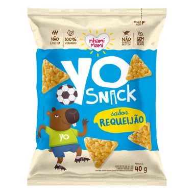 Biscoito de Milho YO Snack Sabor Requeij&atilde;o Nhami Mami 40g