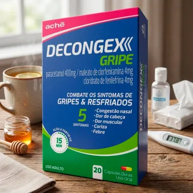 Decongex Gripe com 20 C&aacute;psulas Duras