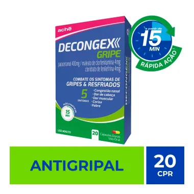 Decongex Gripe com 20 C&aacute;psulas Duras