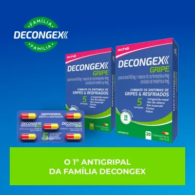 Decongex Gripe com 20 C&aacute;psulas Duras