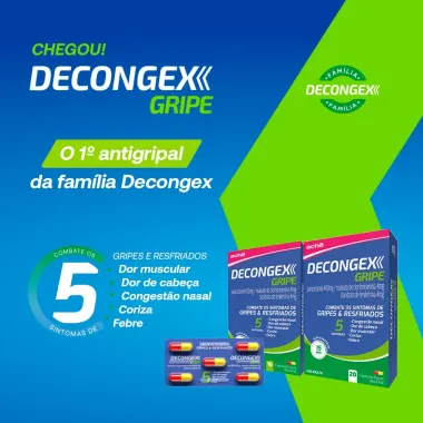 Decongex Gripe com 20 C&aacute;psulas Duras