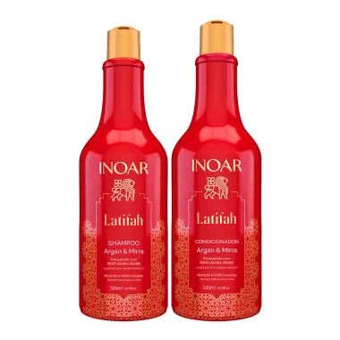 Kit Inoar Latifah Argan e Mirra Shampoo e Condicionador 500ml cada