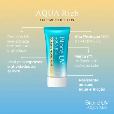 Bior&eacute; UV Aqua Rich Extreme Protection FPS 50 Water Swet 50g
