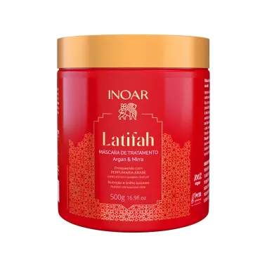 M&aacute;scara de Tratamento Inoar Latifah Argan e Mirra 500g