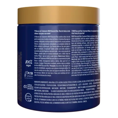 M&aacute;scara de Tratamento Inoar Baccarah Blue Am&ecirc;ndoa Doce e T&acirc;maras 500g