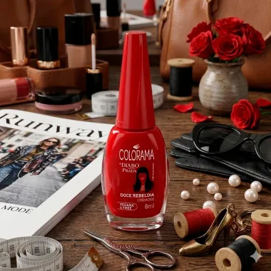 Esmalte Colorama O Diabo Veste Prada Cor Doce Rebeldia Cremoso 8ml
