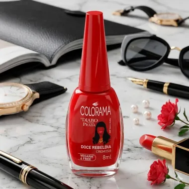 Esmalte Colorama O Diabo Veste Prada Cor Doce Rebeldia Cremoso 8ml