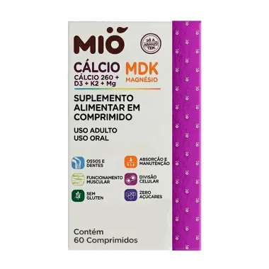 C&aacute;lcio MDK Mi&oacute; com 60 Comprimidos