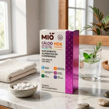 C&aacute;lcio MDK Mi&oacute; Magn&eacute;sio com 60 Comprimidos