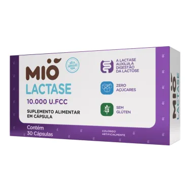 Lactase Mi&oacute; 10.000 U.FCC com 30 C&aacute;psulas