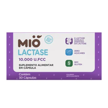 Lactase Mi&oacute; 10.000 U.FCC com 30 C&aacute;psulas