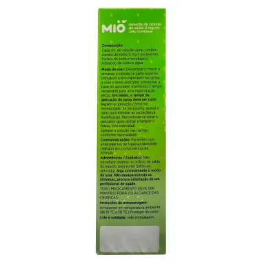 Fluidificante e Descongestionante Nasal 0,9% MI&Oacute; Infantil Jato Cont&iacute;nuo 360&deg; 100ml