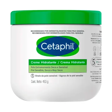 Cetaphil Creme Hidratante Pele Sens&iacute;vel e Seca 453ml Ganhe Lo&ccedil;&atilde;o de Limpeza Pele Sens&iacute;vel Normal a Seca 100ml
