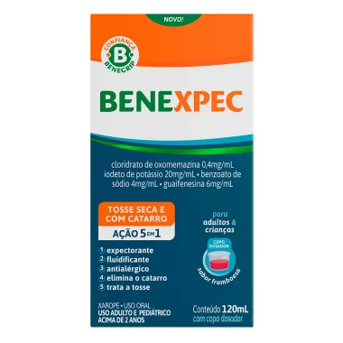 BeneXpec Xarope Sabor Framboesa 120ml