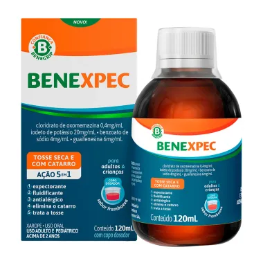 BeneXpec Xarope Sabor Framboesa 120ml