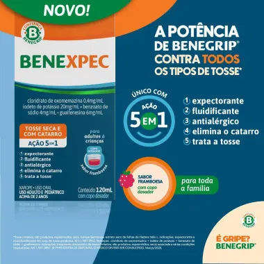 BeneXpec Xarope Sabor Framboesa 120ml