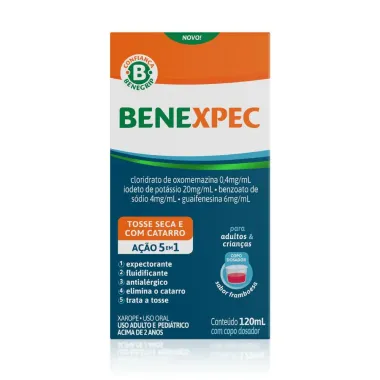BeneXpec Xarope Sabor Framboesa 120ml