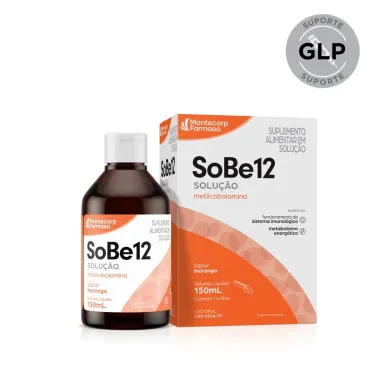SoBe12 Solu&ccedil;&atilde;o Metilcobalamina Sabor Morango 150ml