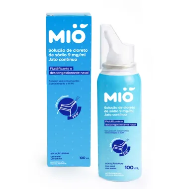 Fluidificante e Descongestionante Nasal 0,9% Mi&oacute; Jato Cont&iacute;nuo 360&deg; 100ml