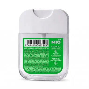 Spray Antiss&eacute;ptico Perfumado Mi&oacute; &Aacute;lcool Et&iacute;lico 70% Glicerinado Bambu 30ml