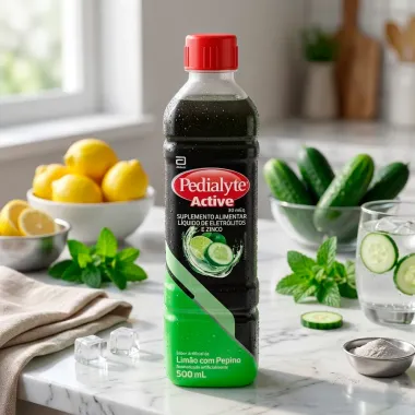 Pedialyte Active Sabor Lim&atilde;o com Pepino 500ml