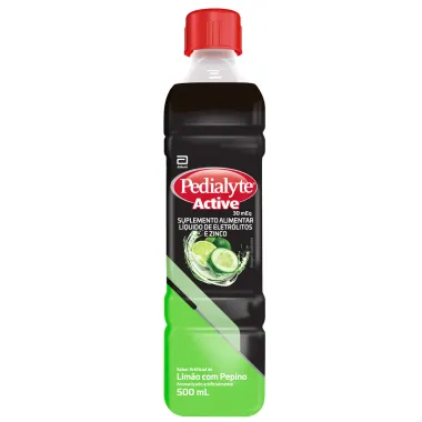 Pedialyte Active Sabor Lim&atilde;o com Pepino 500ml
