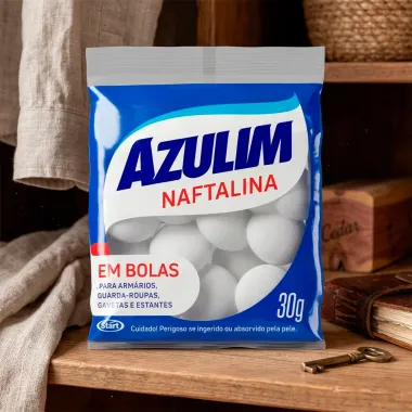 Naftalina Azulim em Bolas 30g