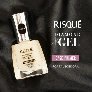 Base Primer Fortalecedora Risqu&eacute; Diamond Gel 9,5ml