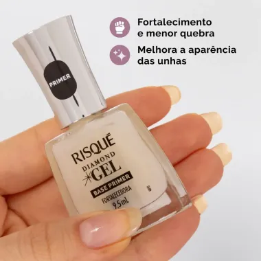Base Primer Fortalecedora Risqu&eacute; Diamond Gel 9,5ml