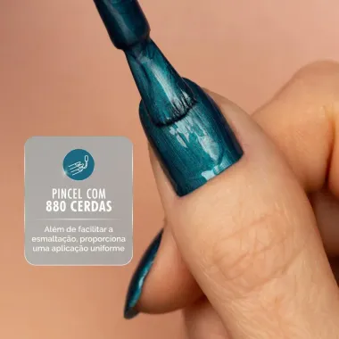 Esmalte Risqu&eacute; Diamond Gel Cybercolors Cor Chuva C&oacute;smica Met&aacute;lico 9,5ml