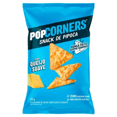 Snack de Pipoca PopCorners Sabor Queijo Cheddar Suave 28g
