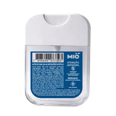 Spray Antiss&eacute;ptico Perfumado Mi&oacute; &Aacute;lcool Et&iacute;lico 70% Glicerinado Cheirinho de Beb&ecirc; 30ml