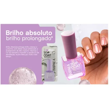 Top Coat Impala Pro Finish Brilho Absoluto 8,8ml